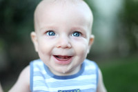 Happy Drooler! (Luca at 3 months)